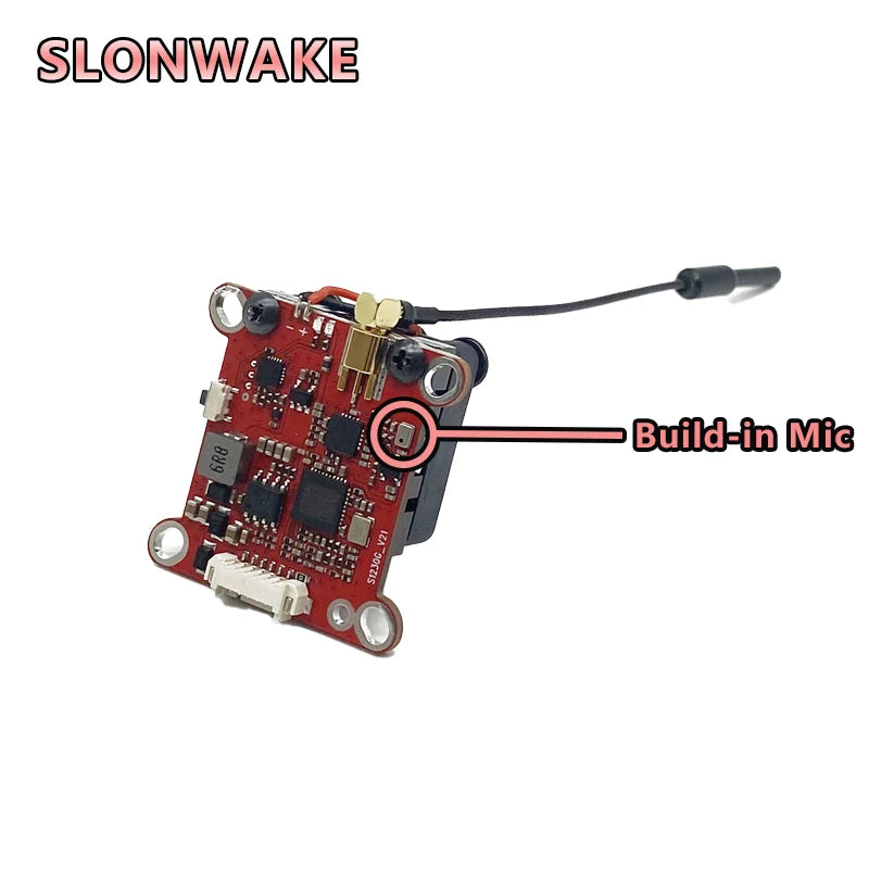 Low Latency 5.8G 48CH 2000mW FPV VTX Transmitter 200mW/500mW/1000mW/2000mW Built-in Microphone For Freestyle Long Range Drone