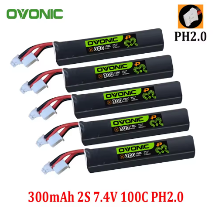 2025 nuevo 5 uds OVONIC 1S 2S batería Lipo 300mAh/450mAh/550mAh/650mAh