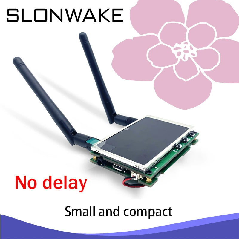 SLONWAKE 5.8G fpv drone image transmission module 1000mW starlight microphone 3 inch Monitor 480*272px for FPV Drone Airplane