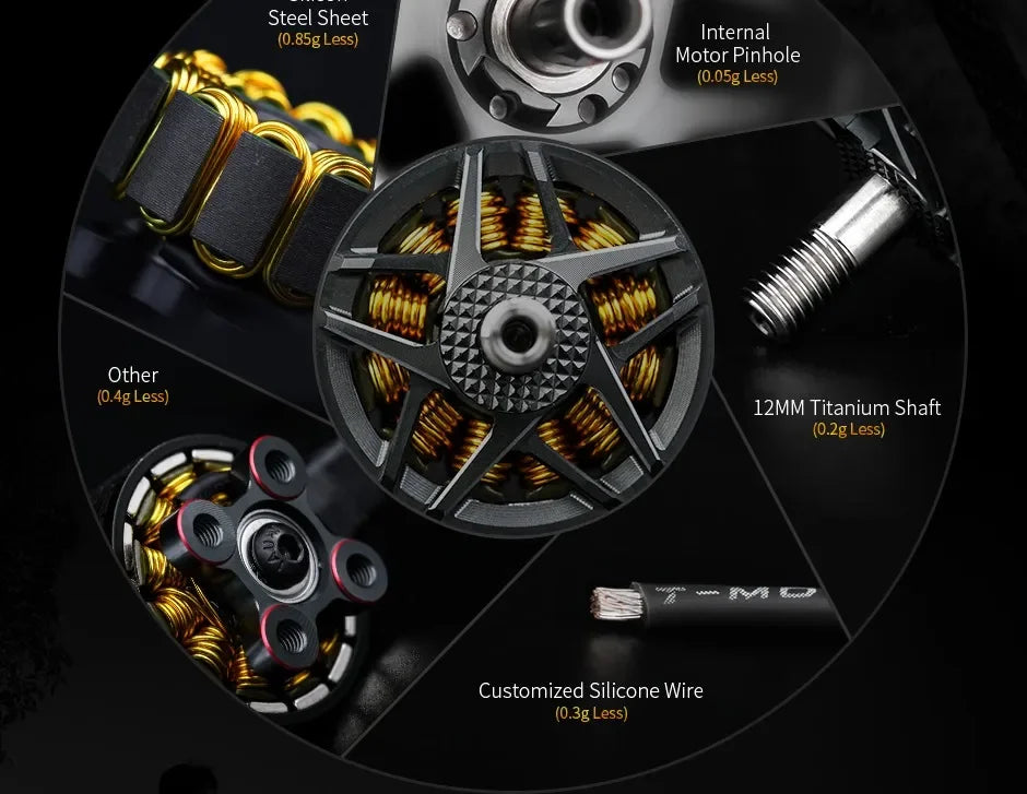 motores brushless Motor T F60 Pro IV V2.0 1750KV 1950KV 2550KV 4-6S