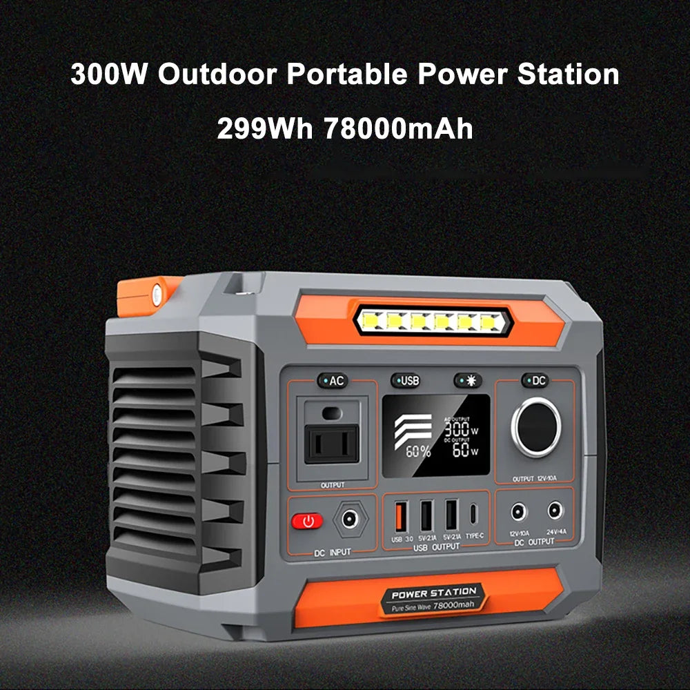 Generador Solar LiFePO4 estación de energía Solar portátil 300W 288Wh 220V