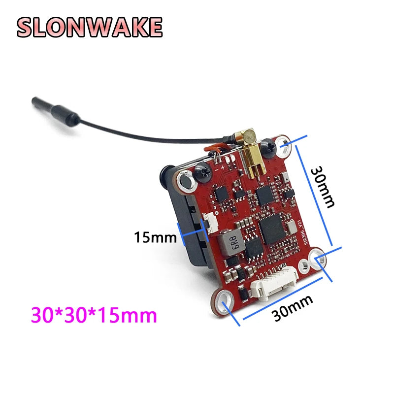 Low Latency 5.8G 48CH 2000mW FPV VTX Transmitter 200mW/500mW/1000mW/2000mW Built-in Microphone For Freestyle Long Range Drone