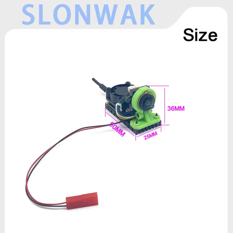 SLONWAKE 5.8G fpv drone image transmission module 1000mW starlight microphone 3 inch Monitor 480*272px for FPV Drone Airplane