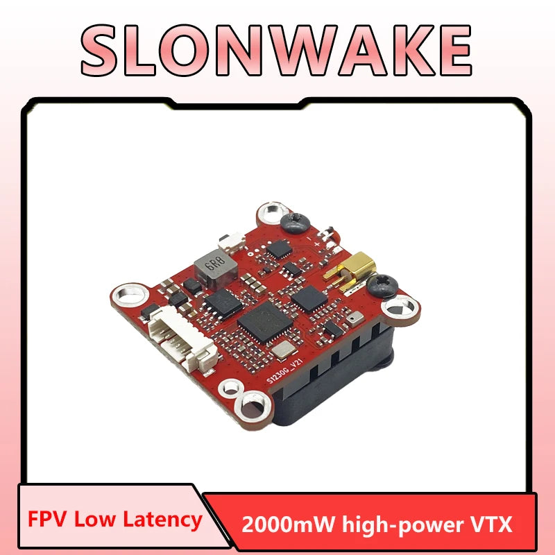 Low Latency 5.8G 48CH 2000mW FPV VTX Transmitter 200mW/500mW/1000mW/2000mW Built-in Microphone For Freestyle Long Range Drone