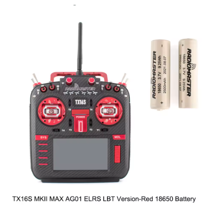 RadioMaster TX16S MKII MAX con AG01 Hall Gimbals ExpressLRS