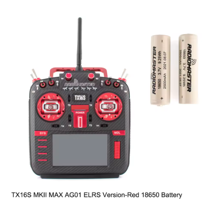 RadioMaster TX16S MKII MAX con AG01 Hall Gimbals ExpressLRS