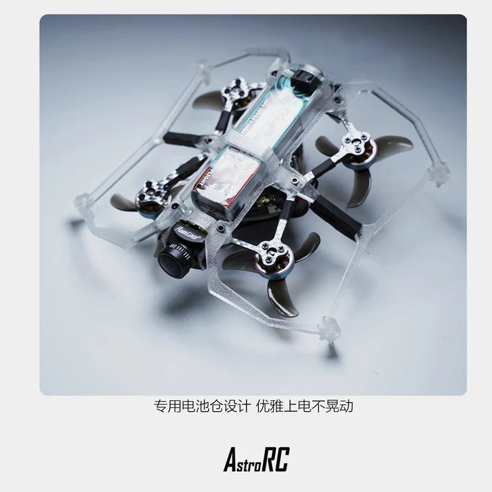 AstroRC  CarbonFly75 TinyWhoop Carbonfly de 1,6 pulgadas, versión para PC