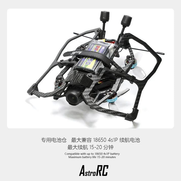 AstroRC [PNP/BNF] CarbonFly25 V3 HD Cinewhoop FPV Drone 2.5 Inch