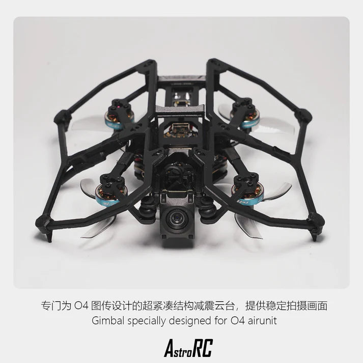 AstroRC [PNP/BNF] Carbonfly 80 HD DJI O4 HD VTX Dron FPV para interiores 2S