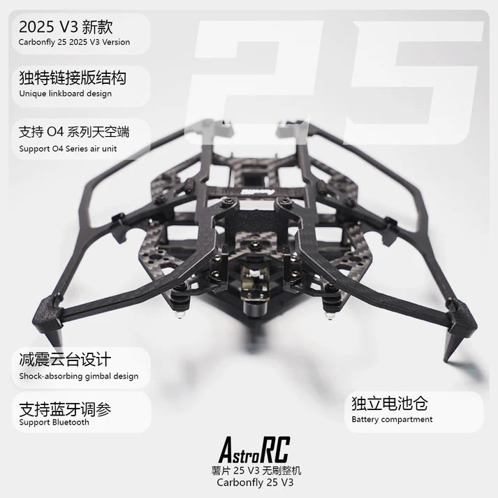 AstroRC Carbonfly 25 V3 2,5 pulgadas Cinewhoop