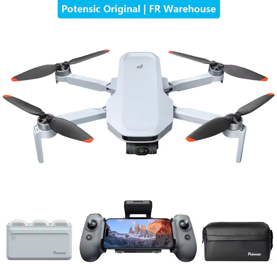 Potensic ATOM 2 Dron con Cámara, Video 4K HDR, Gimbal de 3 ejes