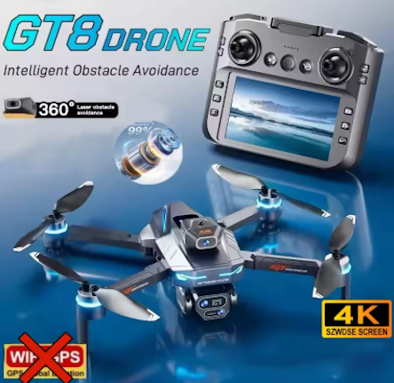 Nuevo GT8 Drone Cam 4K profesional de alta definición 360