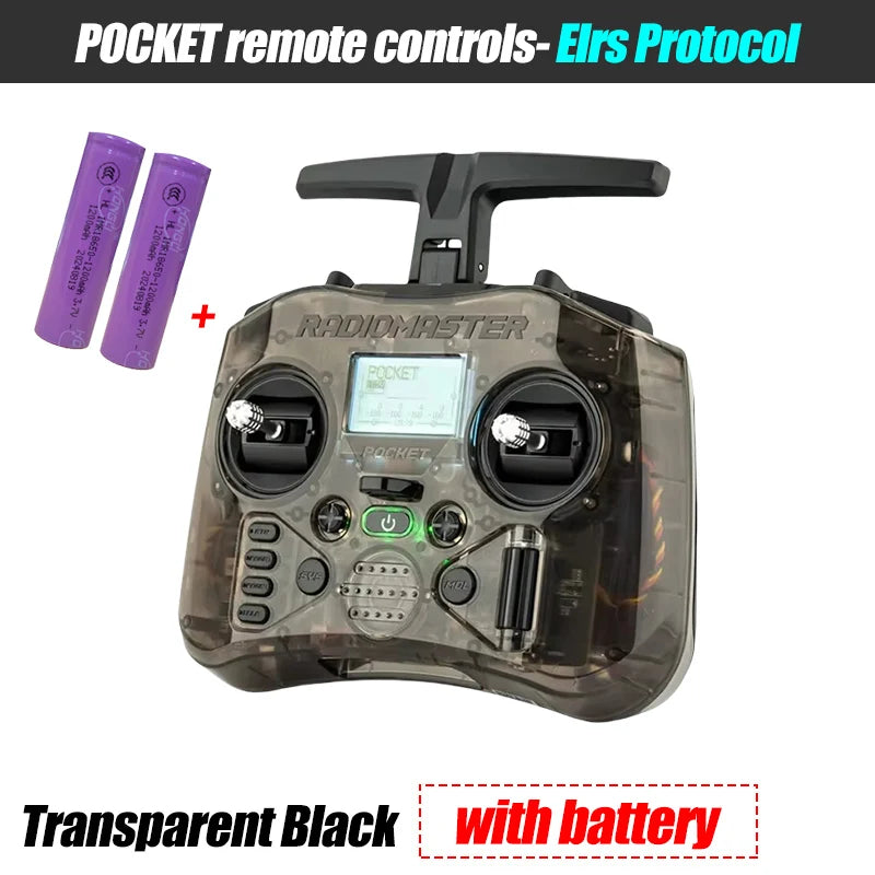 Radiomaster Pocket FCC M2 Hall Gimbal Transmitter Remote Control Portable Built In LED Light Foldable for FPV Racing Drone