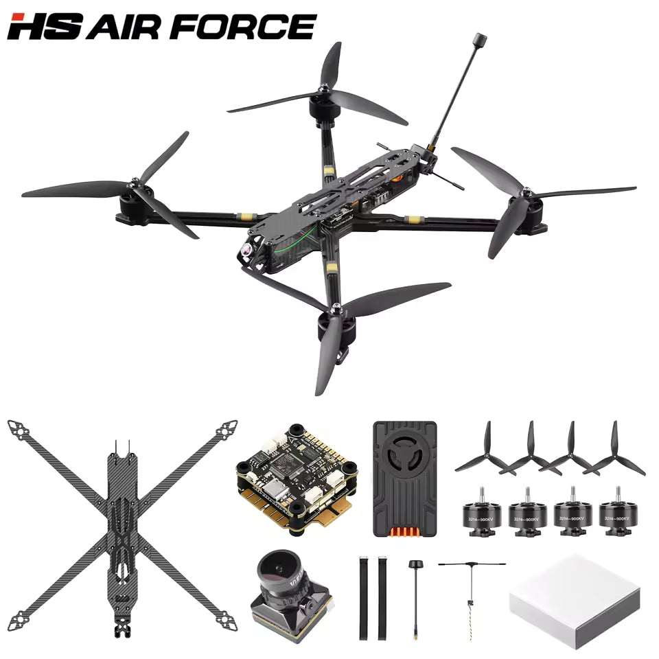 HS Airforce HS-X10M 10 pulgadas FPV Drone Racing 165 KM/h 30min carga nominal de distancia 3,5 KG