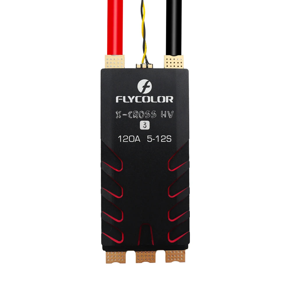 FLYCOLOR X-CROSS HV3 60A/80A/120A/160A ESC 5-12S BLHeli-32 Dshot Proshot 64MHz 32-Bit Speed Controller for RC FPV Racing Drone