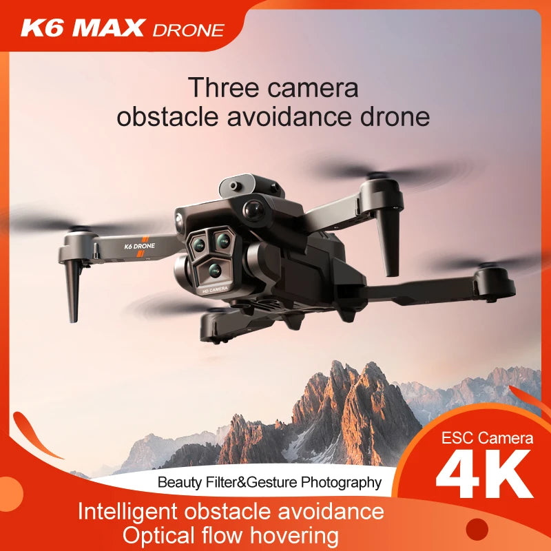 K6MAX Drone with 4k professional camera dji rc best selling professional mini dron fpv  rc airplane dj long distance drift drone