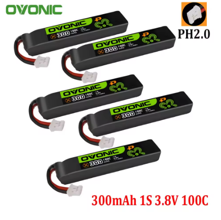 2025 nuevo 5 uds OVONIC 1S 2S batería Lipo 300mAh/450mAh/550mAh/650mAh