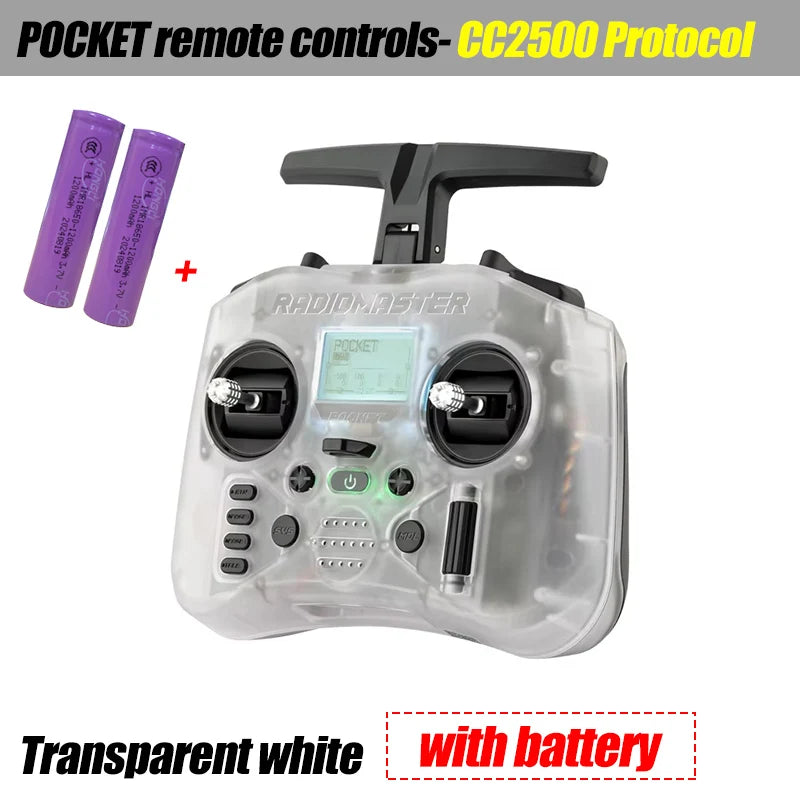 Radiomaster Pocket FCC M2 Hall Gimbal Transmitter Remote Control Portable Built In LED Light Foldable for FPV Racing Drone