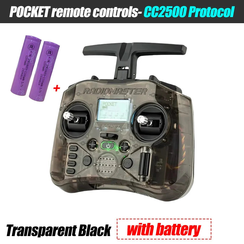 Radiomaster Pocket FCC M2 Hall Gimbal Transmitter Remote Control Portable Built In LED Light Foldable for FPV Racing Drone