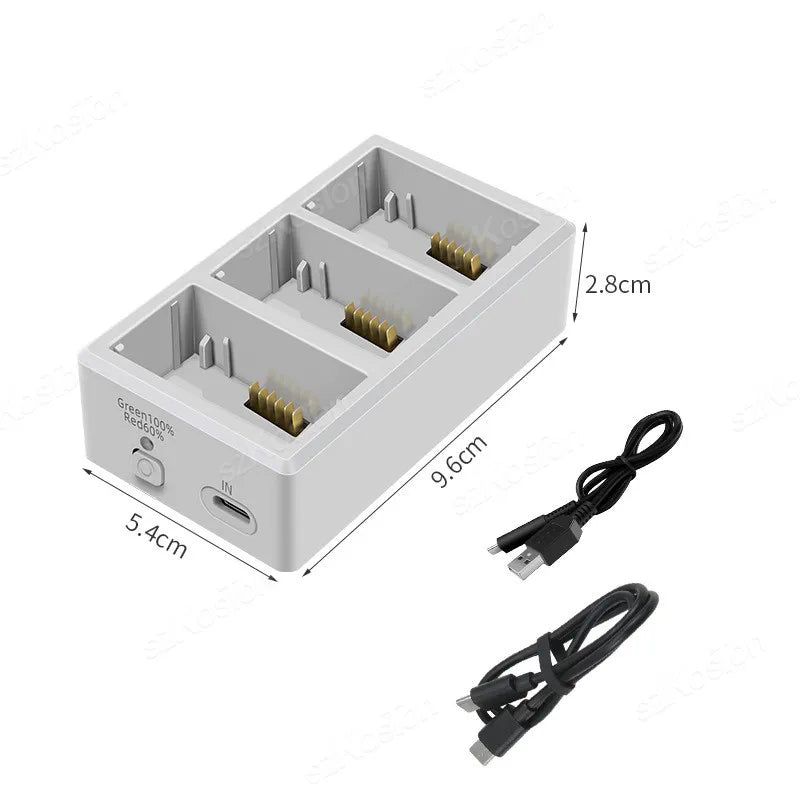 Three Channel Two-Way Charging Hub for DJI Mini 4 Pro/Mini 3 Pro Battery for Mini 3 Pro Battery Charger Drone Accessories