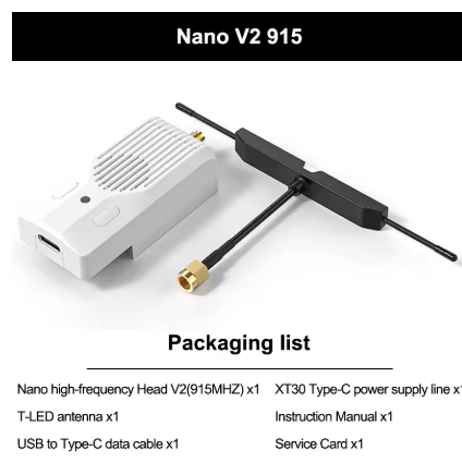Receptor BETAFPV ELRS Nano V2/Micro TX Módulo ELRS 2.4G 915MHz 868MHz Adaptador de