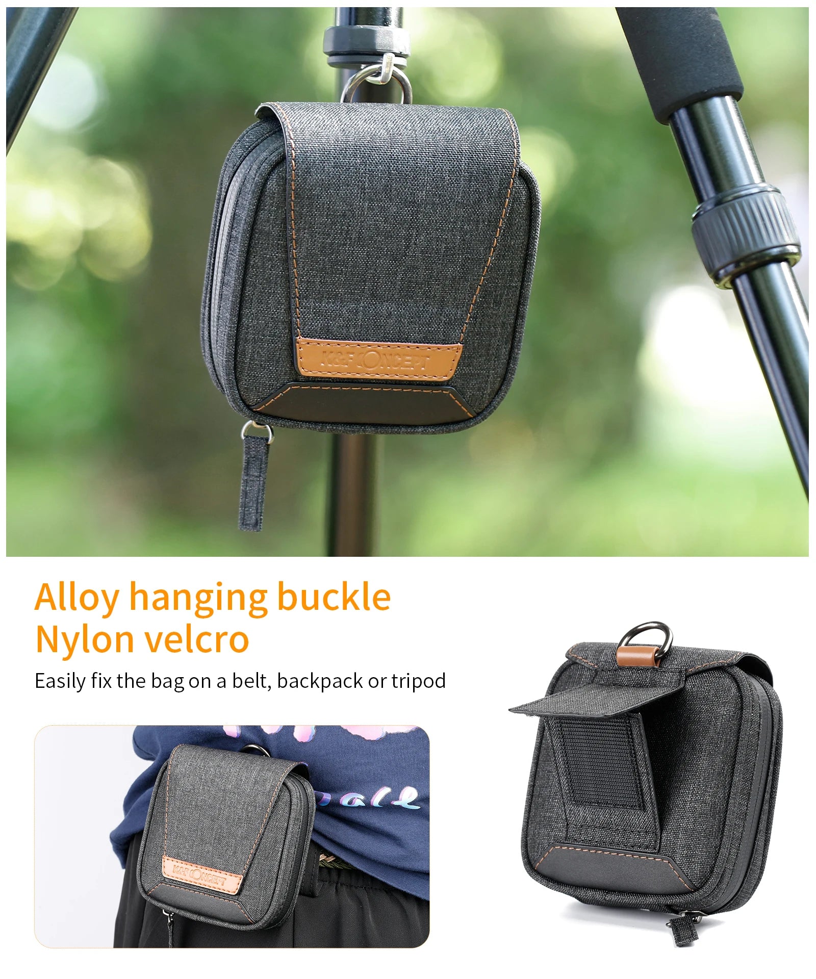 K & F Concept-funda de filtro de lente con 4 ranuras, bolsa con bolsillo interior para filtros de transporte