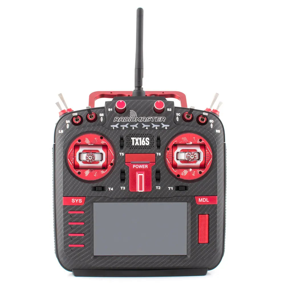 RadioMaster TX16S MKII MAX con AG01 Hall Gimbals ExpressLRS