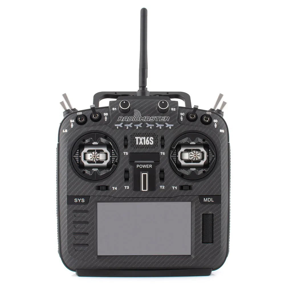 RadioMaster TX16S MKII MAX con AG01 Hall Gimbals ExpressLRS