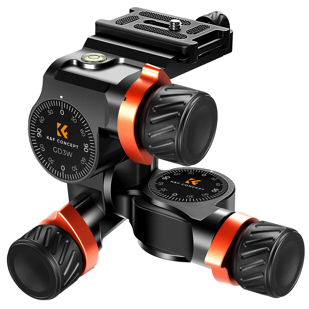 K & F Concept-Cabezal de fluido de alta precisión, capacidad de carga de 13.2lbs/6kg