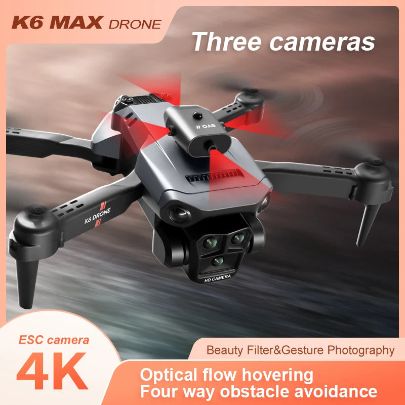 K6MAX Drone with 4k professional camera dji rc best selling professional mini dron fpv  rc airplane dj long distance drift drone