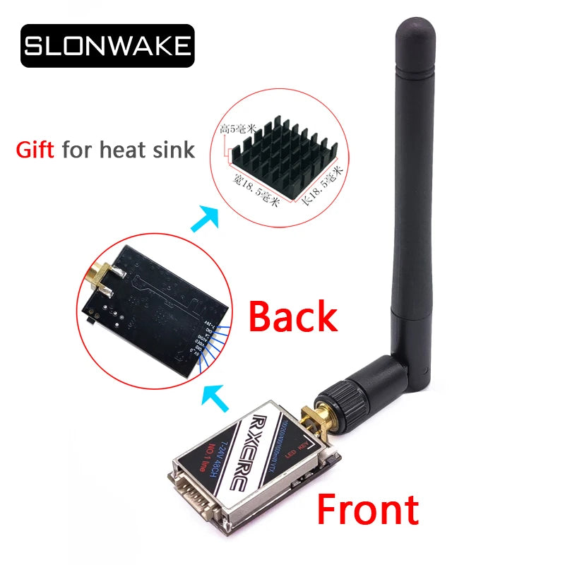 SLONWAKE 48CH 5.8G 0/100/200/400/1000mW Switchable VTX Video Transmitter Module OSD Control For FPV RC Racing Drone