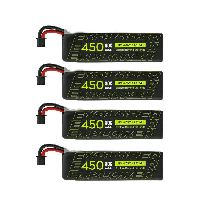 Baterias FlyLens Firefly18 4PCS- Explorer 1S 450mAh 80C LiHV Battery