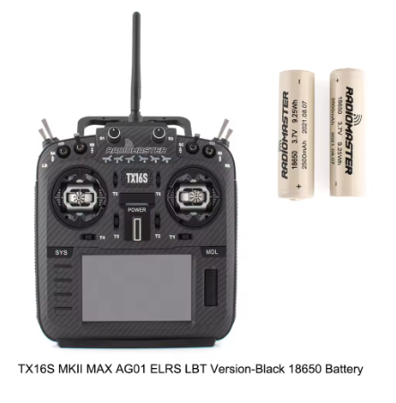 RadioMaster TX16S MKII MAX con AG01 Hall Gimbals ExpressLRS