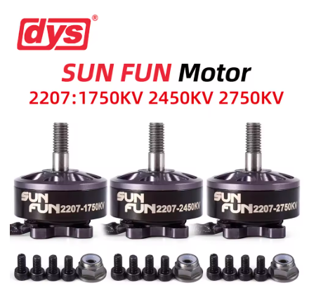 motores brushless DYS Dron  2207, motores RC DIY, rosca 4-5S CW