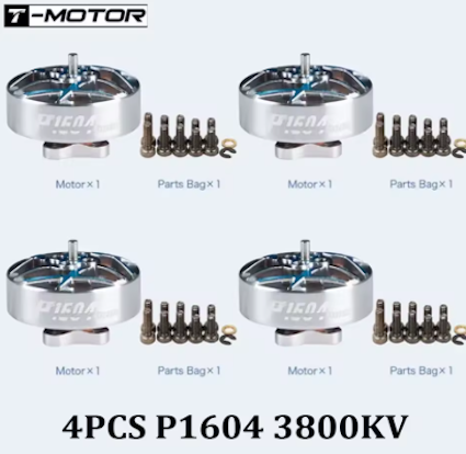 motores brushless 4 Uds T-MOTOR P1604 KV2850 6S/KV3800 4S Motor